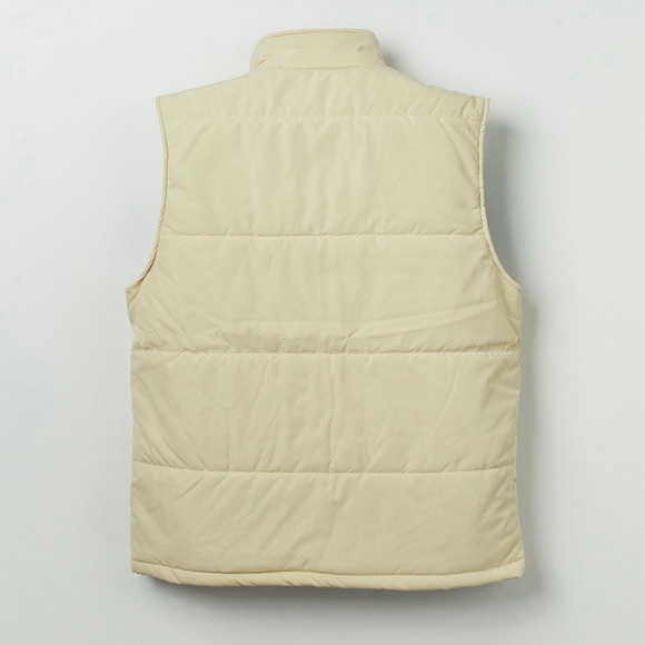 •Associate• Cream Quilted Zip Up Utility Vest - Picture 3 of 3